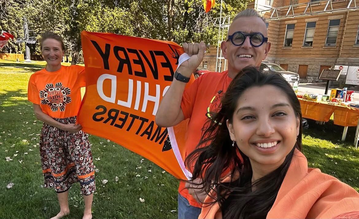 Standing together on Orange Shirt Day — Arishya Aggarwal
